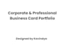 design professional, premium, and double sided business cards